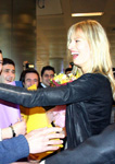 2011 03 25 - Fans celebrated the arrival of Karolina at Istanbul airport (2011)