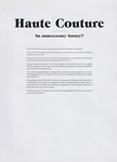Haute Couture (France-2013) Haute Couture (France-2013)