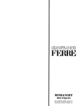Gianfranco Ferre (-1987) Gianfranco Ferre (-1987)